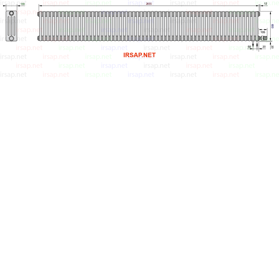 Радиатор IRSAP Tesi 40600/59 T26 CL 01